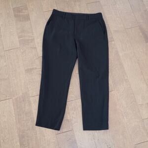 Vince Straight Leg High Rise Pants Black Womens Size 12